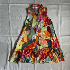 Time and Tru Tropical Floral Swing Dress XS 0-2